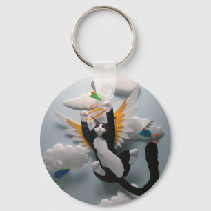 猫の天国Keychain キーホルダー