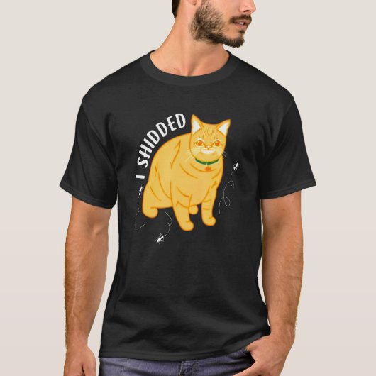 猫の女の子を男性へしだした3 Tシャツ (正面)