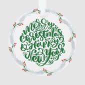 猫の女性ゴルファーをテーマにしたゴルフクリスマステーマ オーナメント (裏面)