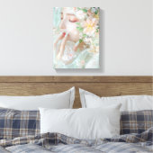 猫の女性 – スタイリッシュ Digital Art キャンバスプリント (インサイチュ (寝室))