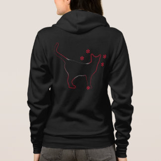 猫の女性 パーカ