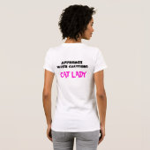 猫の女性 Tシャツ (裏面フル)