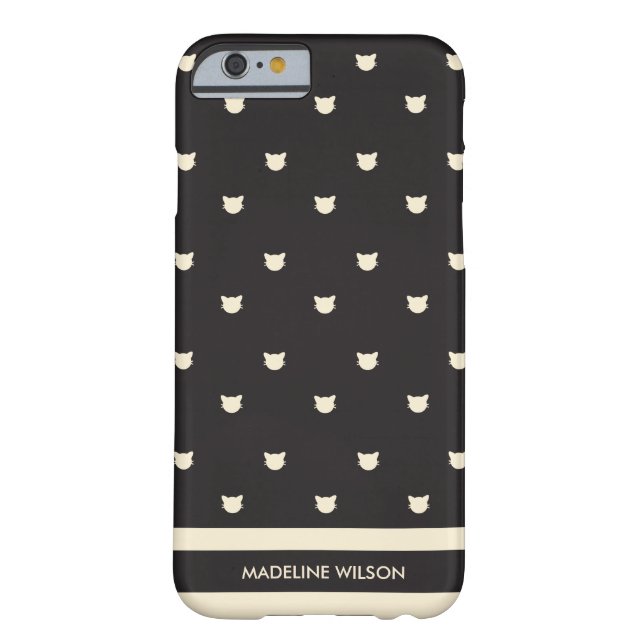 猫の女性iPhone6ケース Case-Mate iPhoneケース (裏面)