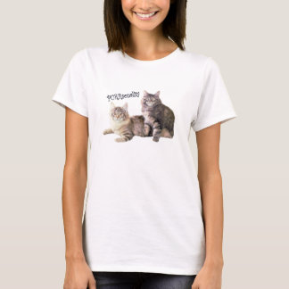猫の女性TシャツPURRsonality Tシャツ