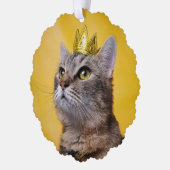 猫の女王 オーナメントカード (左)
