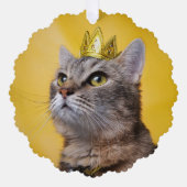 猫の女王 オーナメントカード (正面)