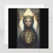 猫の女神タロットカード ノートカード (正面/裏面)