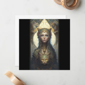 猫の女神タロットカード ノートカード (正面/裏面インサイチュ)