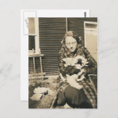 猫の女 ポストカード (正面/裏面)