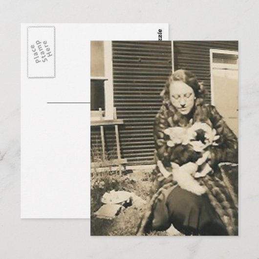 猫の女 ポストカード (正面/裏面)