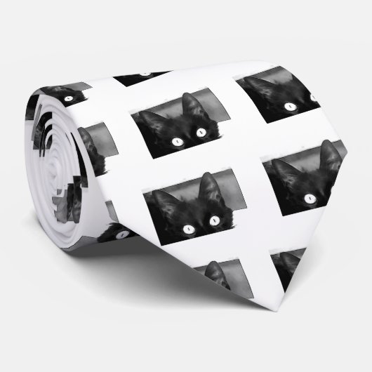 猫の好奇心 ネクタイ (ロール)