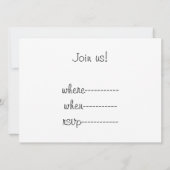 猫の姿勢…..キットンと落書きウォール 招待状 (裏面)