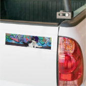 猫の姿勢…...猫っぽさ! バンパーステッカー (トラック上)