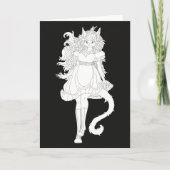 猫の娘 カード (正面)