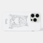 猫の娘 iPhoneケース (裏面横)