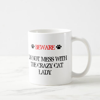猫の婦人に熱狂する散らかすな コーヒーマグカップ