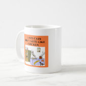 猫の嫌悪症のデザイン コーヒーマグカップ (正面左)