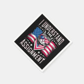 猫の子どものいない猫レディという課題は理解している スタンダードカクテルナプキン (角)