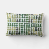 猫の子ネコペットカラフルなパターン平和愛運命 ランバークッション (裏面)