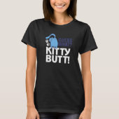 猫の子猫お尻 Tシャツ (正面)