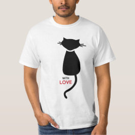 猫の子猫のカップルの人のTシャツ Tシャツ