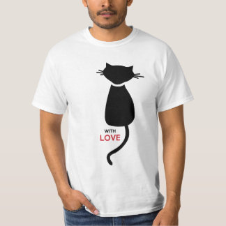 猫の子猫のカップルの人のTシャツ Tシャツ