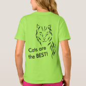 猫の子猫の猫ちゃんは最も最高のな猫のギフトです Tシャツ (裏面)