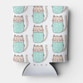 猫の子猫子猫模様 缶クーラー (正面)