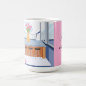 猫の孤独は贅沢 コーヒーマグカップ (中央)