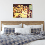 猫の学校ルイ・ワインの子猫 キャンバスプリント (インサイチュ (寝室))