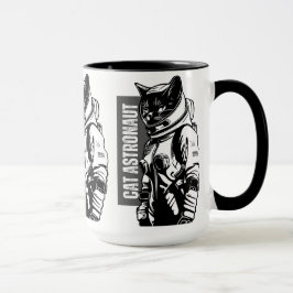猫の宇宙飛行士 マグカップ