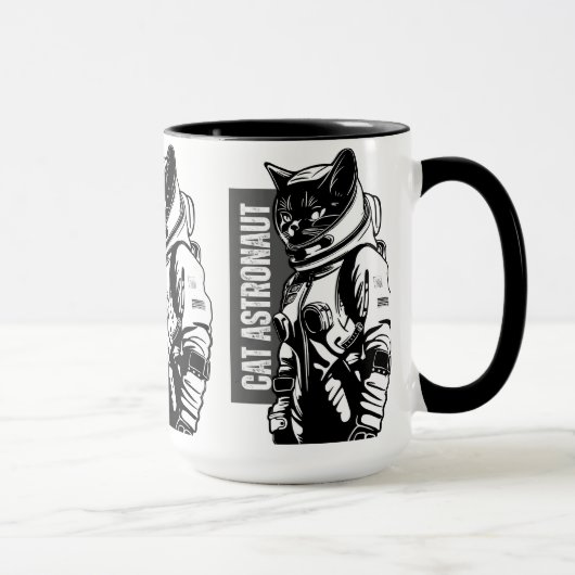 猫の宇宙飛行士 マグカップ (右)