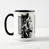猫の宇宙飛行士 マグカップ (左)