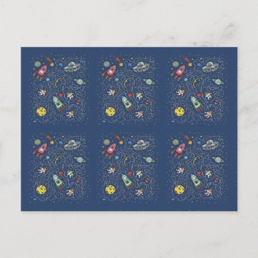 猫の宇宙 ポストカード (正面)