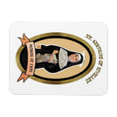 猫の守護聖人の冷蔵庫 マグネット (横)