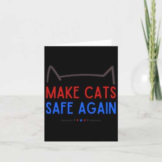 猫の安全を取り戻すおもしろい- Cat Safety認識度 カード (正面)
