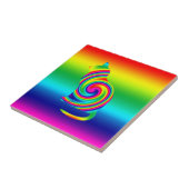 猫の定形虹の回転 タイル (側面)