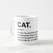 猫の定義 名詞 面白い 猫好き コーヒーマグカップ (正面左)