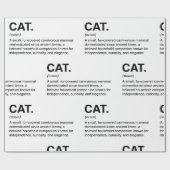 猫の定義 名詞 面白い 猫好き ラッピングペーパー (フラット)