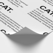 猫の定義 名詞 面白い 猫好き ラッピングペーパー (角)