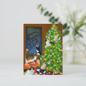 猫の家族のクリスマスポストカード シーズンポストカード (スタンド正面)