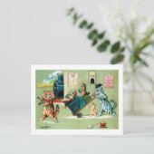 猫の家族の旅行ルイス・ワイン ポストカード (スタンド正面)