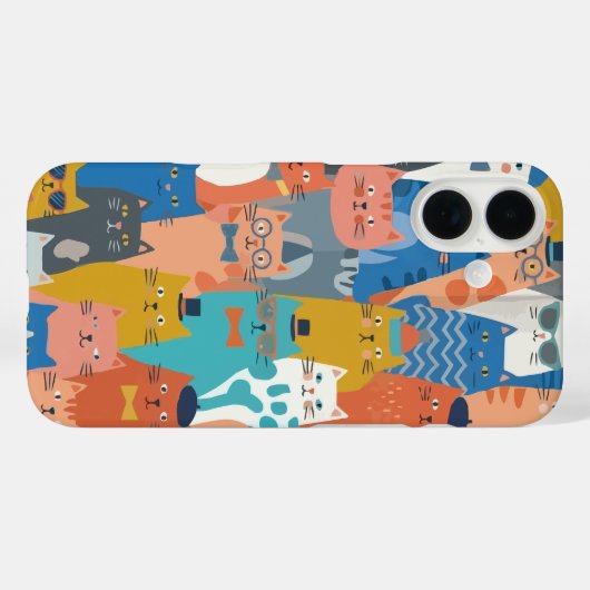 猫の家族 Case-Mate iPhoneケース (裏面 (横))