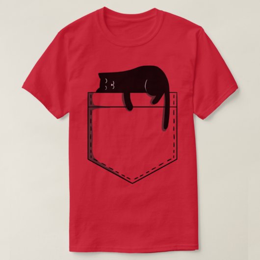 猫の寝袋 Tシャツ (デザイン正面)