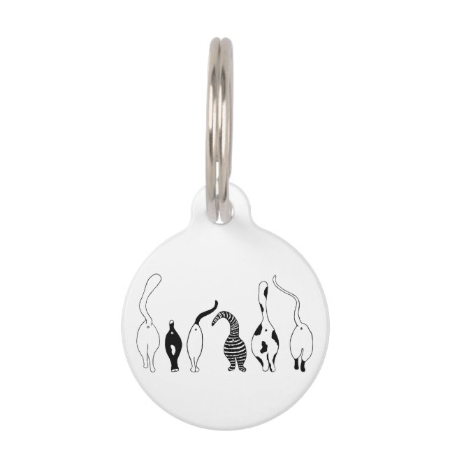 猫の尻 ペット　ネームタグ (正面)