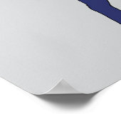 猫の尾のようなチビ（小さくかわいく書いた感じ） ポスター (角)