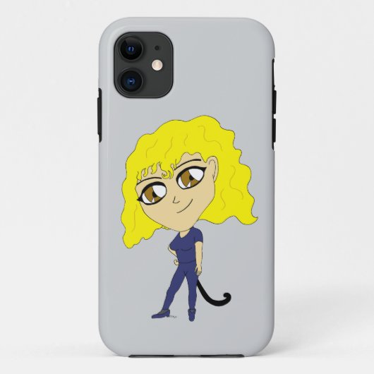 猫の尾のようなチビ(小さくかわいく書いた感じ) Case-Mate iPhoneケース (裏面)