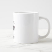 猫の屁 無視 無視 無視 おもしろ ジャンボコーヒーマグカップ (右)