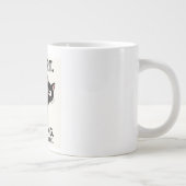 猫の屁 無視 無視 無視 おもしろ ネタ ジャンボコーヒーマグカップ (右)