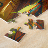 猫の居心地の良い図書館シエスタギフト猫好き ジグソーパズル (側面)